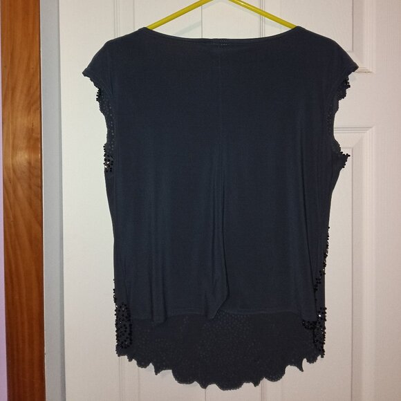 Beaded Dress Barn Sleeveless Top XL - Picture 2 of 3